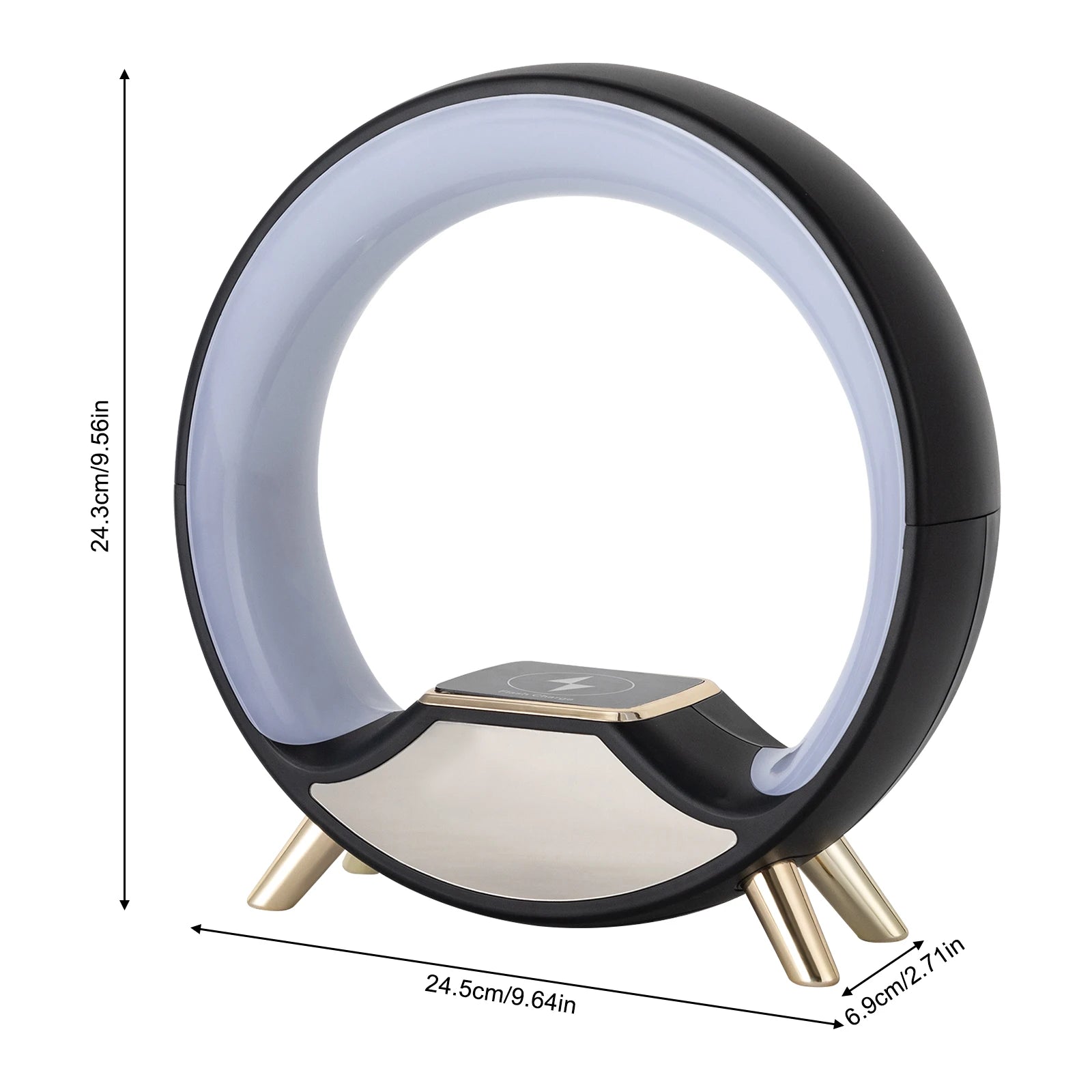 Wake-Up Light Sunrise Alarm Clock met Wireless Charger & Kleurenlamp – 15W LED Bedside Lamp